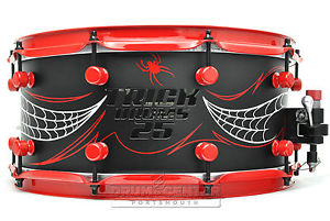 Trick 25th Anniversary Black Widow Aluminum Snare Drum 14x6.5 - SN6514BW