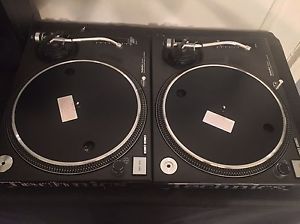 Pair Of Technic 1210 MK2 Turntables With Road Ready Flight Cases