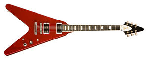 Guitarra eléctrica Gibson Flying V Robot Red Metallic Lt. Edition 1st Run