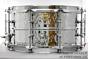 Ludwig Supraphonic Hammered Snare Drum w/ Tube Lugs 6.5x14 - LM402KT