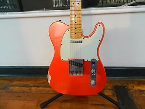 2007 FENDER CUSTOM SHOP CLASSIC RELIC S1 TELECASTER - CANDY TANGERINE