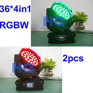 New high power 36x12W RGBW (4in1) LED Zoom Moving Head Washer Stage Lighting