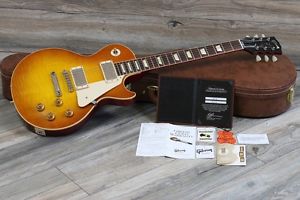 MINTY! Gibson Les Paul Custom 1958 Reissue R8 Iced Tea Burst 2014 VOS Flame 