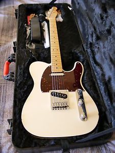 Fender American Deluxe Telecaster 2015 Olympic Pearl w/ Maple Fretboard USA S1
