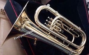 TUBA IN EB FLAT OF PURE BRASS IN BRASS POLISH+ HARD CASE +FREE SHIPPING (LATEST)