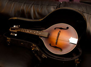 1988 Flatiron A5-Jr mandolin - Balian-signed sunburst A-style with binding