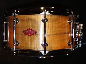 Craviotto Snare (14" x 6.5")  "Private Reserve"  Curly Flame Maple - Wormholes -