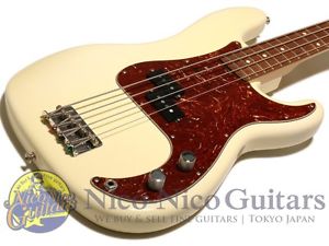 Fender 2011 TB '62 Precision Bass NOS (White) Electric Bass Guitar Free Shipping