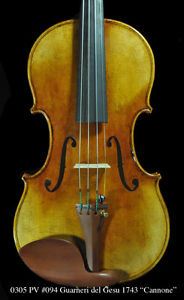 Private Stock Edition #94 Guarneri del Gesu 1743 "Cannone" Violin Golden Antique