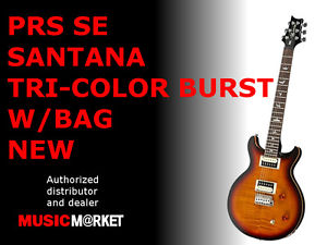 PRS SE SANTANA TRI-COLOR BURST W/BAG NEW