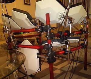 Vintage Simmons Electronic Drums + alesis dm5 electronic drum module + extras