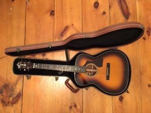 Guild GAD30RATB Acoustic Electric Guitar Vintage Sunburst with Hard Tweed Case