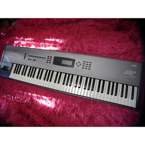 Used Korg keyboard N264 Music Workstation Vintage Synthesizer EMS Free tracking
