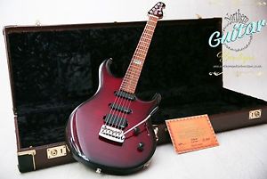USA Music Man Ernie Ball Luke Family Reserve BFR Ruby Burst & Orig Case & CAO