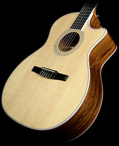 Used 2015 Taylor 414ce-N Grand Auditorium Nylon Acoustic/Electric Guitar Natural