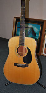 YAMAKI F-125 Vintage Acoustic Guitar MIJ 70's W/ gig bag FREE SHIPPING