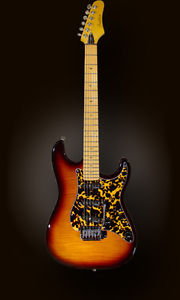 Tradition G1200 PROFESSIONAL Strat Style Guitar in Tobacco withTrem King Vibrato