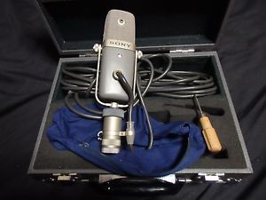 Sony C38 c-38B b condenser Microphone w/hard case! mic Vintage