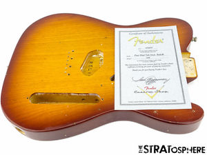 Fender USA Custom Shop Postmodern Relic Telecaster BODY Tele Tobaccoburst