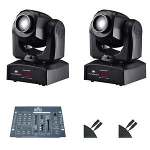American DJ Inno Pocket Spot Light Pair with Lightning Controllers and Cables