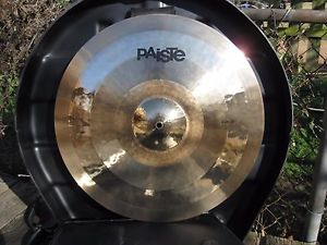 RARE PAISTE 20" RIDE CYMBAL HAND HAMMERED RAW MULTI LATHED RINGS VERY UNIQUE NEW