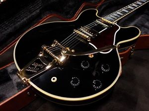 Gibson Memphis ES-355 Bigsby Antique Ebony Electric Guitar Free shipping