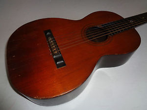 1890's Joseph Bohmann Parlor Acoustic Guitar  Brazilian Rosewoo*  w/Pin Bridge
