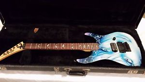 Robin Medley Strat w/womans face graphic New Old stock - Dolphin inlays!