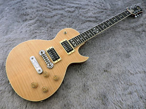 Greco Zemaitis Les Paul Body Flame Top Natural Electric Guitar Made in Japan