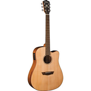 Washburn WD150SWCE Dreadnought Cutaway Natural