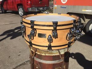 Ayotte Wood Hoop 5x14 Snare Drum-Great Playing Drum- Original Heads