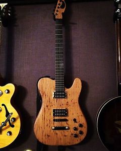 Custom Ronan Guitar-Handmade from extinct(nearly) wormy chestnut oak and ebony
