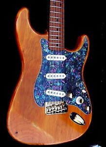 CUSTOM HIGH END STRAT STYLE GUITAR BAKED MAPLE NECK TONE RIDER PICKUPS HARD CASE