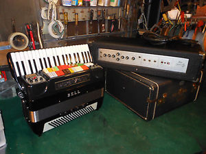 BELL Duovox III PRO Accordion Accordian, Double Tone Chamber w' Generator works