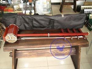 New Rosewood 4 Strings Erhu Bass Sihu Mongolian Hur+Case