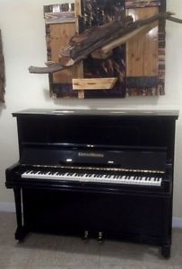 Großartiges schwarzes Klavier von Grotrian-Steinweg - überholt und gestimmt!