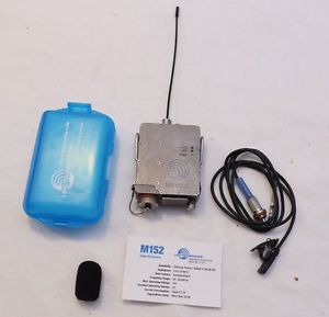 Lectrosonics MM400C UHF Wireless transmitter Block 19 & M152 WP lavalier mic.