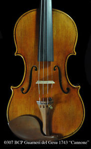 Bench Copy Premium 2017 Edition Guarneri del Gesu 1743 "Cannone" Violin Powerful