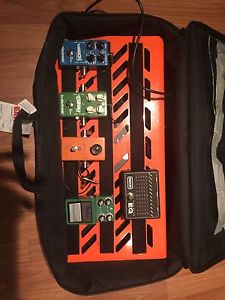 Guitar Pedal Board, Pedals & Case-delay, EQ, OD, Chorus, phaser, & Power Supply