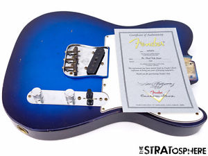Fender Custom Shop Postmodern Relic Telecaster LOADED BODY Tele USA Blue Burst