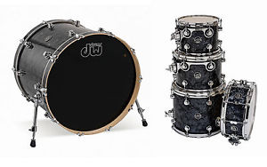 DW DRUMS PERFORMANCE SERIES BLACK DIAMOND PEARL 22, 10, 12, 14, 14x5.5 DRUM SET