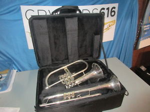 Bach stradavarious 37s trumpet/jupiter jfh1100rs flugelhorn double case