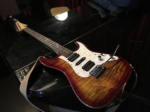 Suhr Standard Electric Guitar, Bengal Burst Flame Maple, Case, Strat shape, MINT