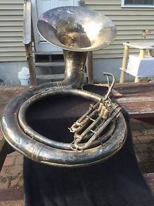 King Sousaphone Silver Plated Tuba Horn Trumpet U.S.