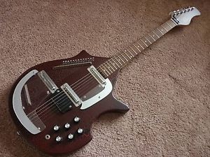 ROUGE Coral Electric Sitar psychedelic used beatles steve vai studio recording