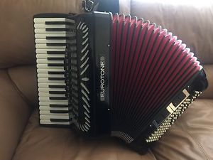 Accordion Made In Italy Standard and Free Bass Eurotone made by Bugari factory