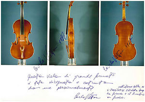 VIOLA di liuteria CARLO VETTORI del 1987 certificata