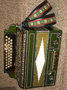 Anton Mervar Cleveland 3 Row Button Box Accordion Bb-Eb-Ab Completely Restored
