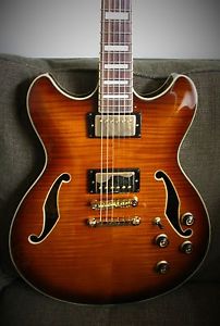 Ibanez AS93 Semi-Hollow Body Guitar WITH CASE. Excellent Condition
