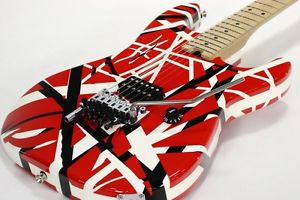 EVH Striped Series Red With Black Stripes Electric Guitar Free shipping